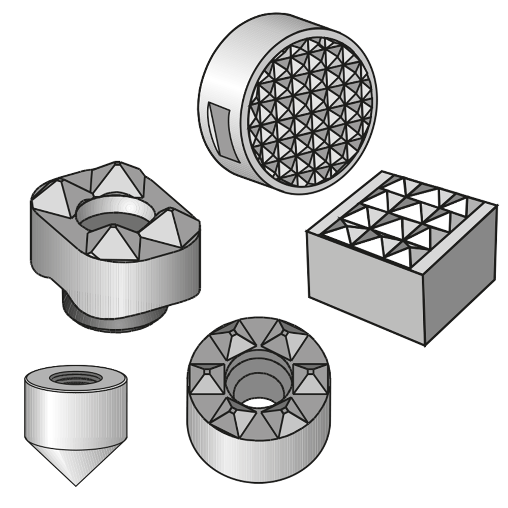 Spanneinsätze  UGE, FGH + HDS, Spannspitzen MGH